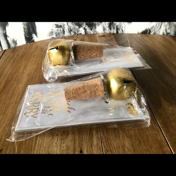 Pair of Jingle Bell Bottle Toppers by Mud Pie - Picture 7 of 7